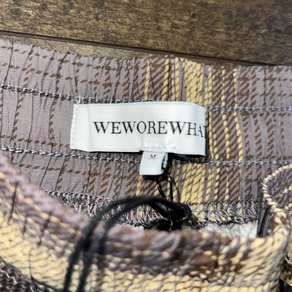 NWT WeWoreWhat Sage Plaid Pull-On Pajama Pants - Picture 8 of 8